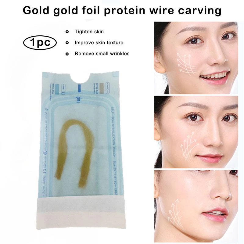 

Sdotter 1 Bags 12 Lines Gold Carved Protein Line Enhances Facial Firming And Improves Relaxation And Fades Fine Lines Crow's Fee