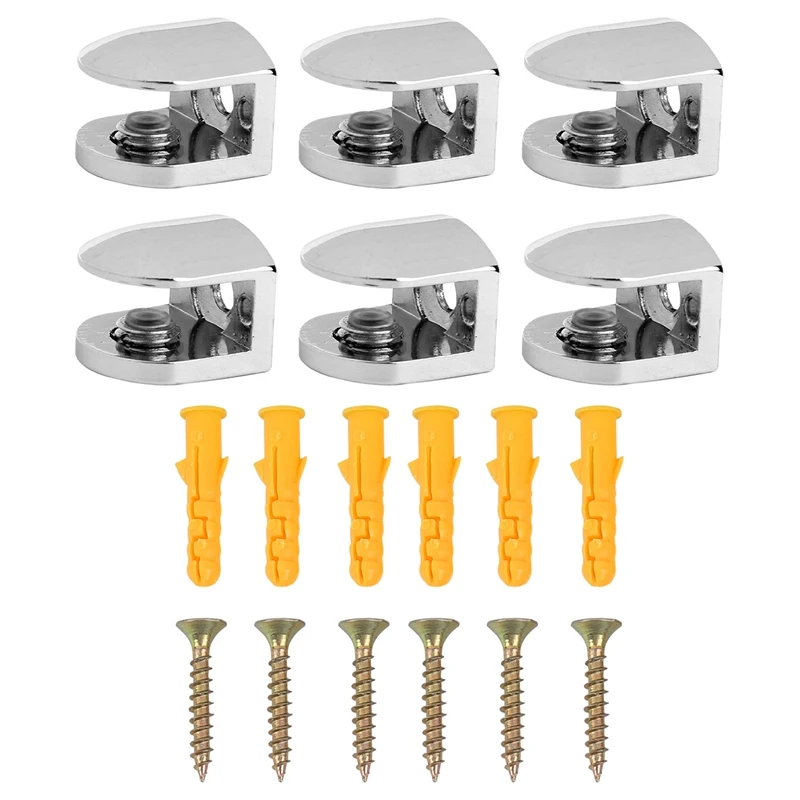 6 шт. регулируемые стеклянные зажимы 6 мм стеклянный кронштейн из цинкового сплава стеклянные полки держатель Стеклянный зажим для ванной к... 
6 шт. регулируемые стеклянные зажимы 6 мм стеклянный кронштейн из цинкового сплава стеклянные полки держатель Стеклянный зажим для ванной к...