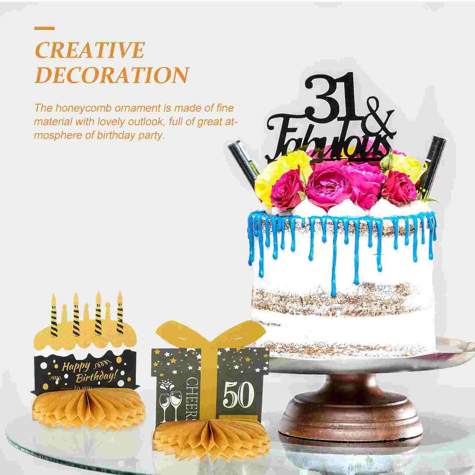 1 Set Creative Birthday Party Decor Props Creative Paper Honeycomb Ornaments
1 Set Creative Birthday Party Decor Props Creative Paper Honeycomb Ornaments