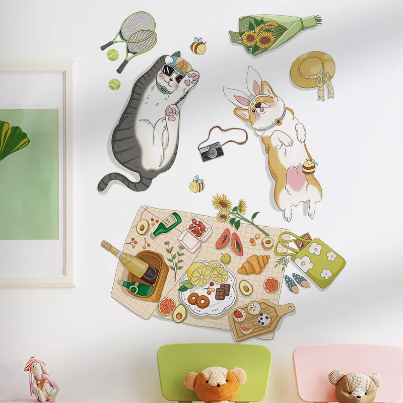 2pcs Cartoon Animal Pattern Wall Sticker, Cute PVC Self Adhesive Wall Art Decal For Home Decor
2pcs Cartoon Animal Pattern Wall Sticker, Cute PVC Self Adhesive Wall Art Decal For Home Decor