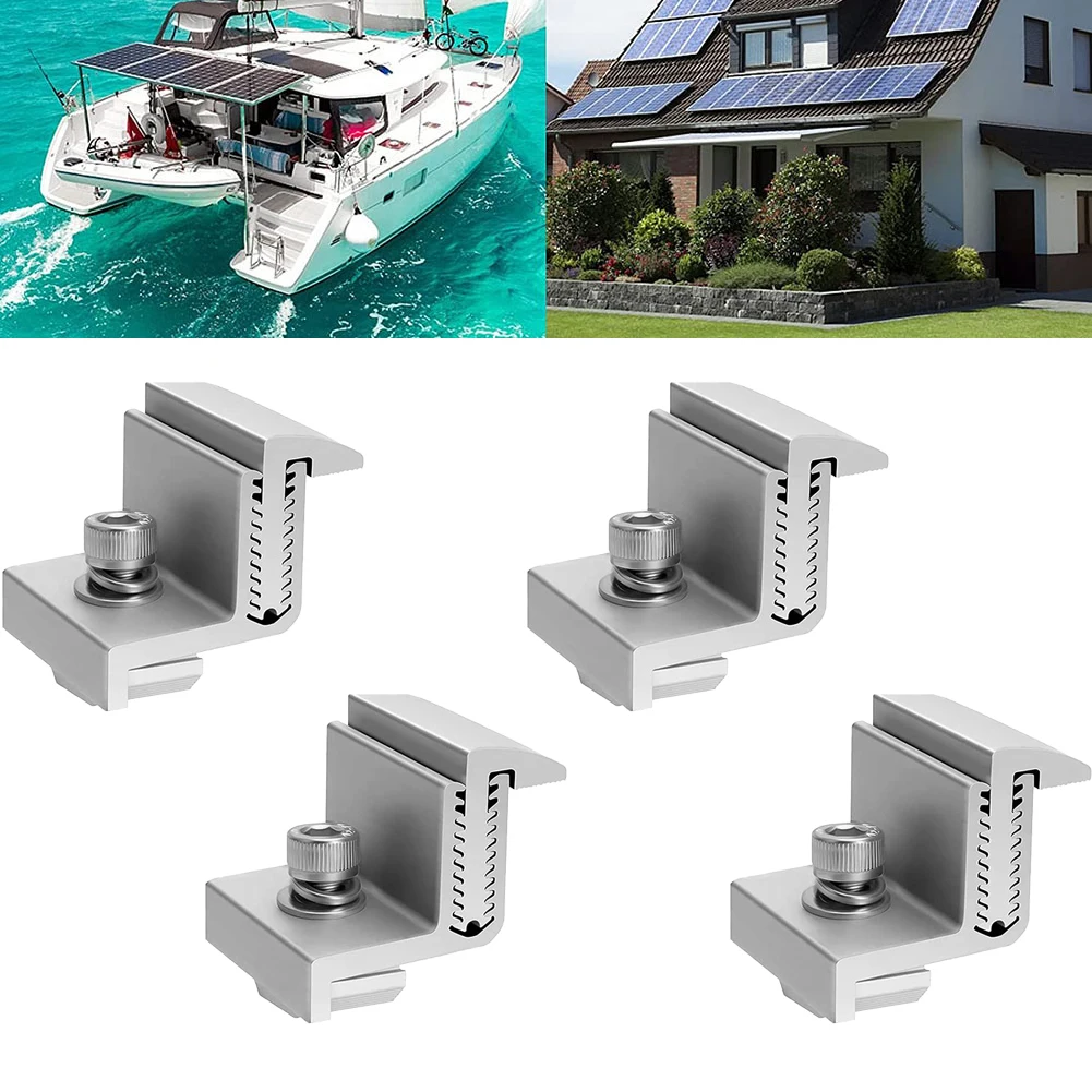 4X Solar Panel Z Brackets Photovoltaic Solar Panel Mounting Racking Accessories Module Mounts Clamp Adjustable To 35-50 Mm
4X Solar Panel Z Brackets Photovoltaic Solar Panel Mounting Racking Accessories Module Mounts Clamp Adjustable To 35-50 Mm