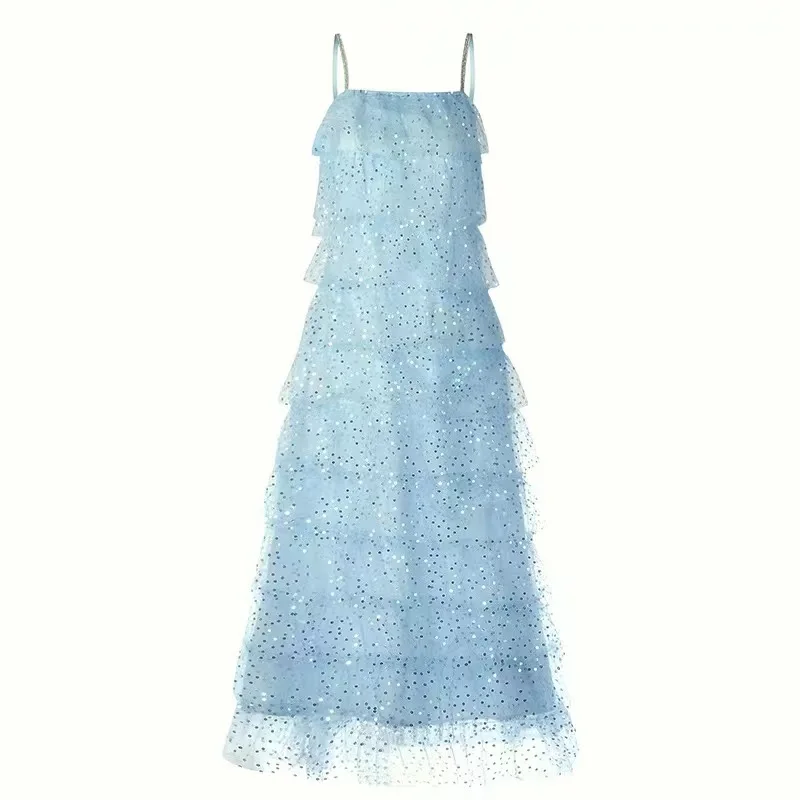 Celebrities with French sequins rhinestone suspender dress female 2022 Xia Chaoxian small fresh off-the-shoulder mesh cake skirt
Celebrities with French sequins rhinestone suspender dress female 2022 Xia Chaoxian small fresh off-the-shoulder mesh cake skirt
