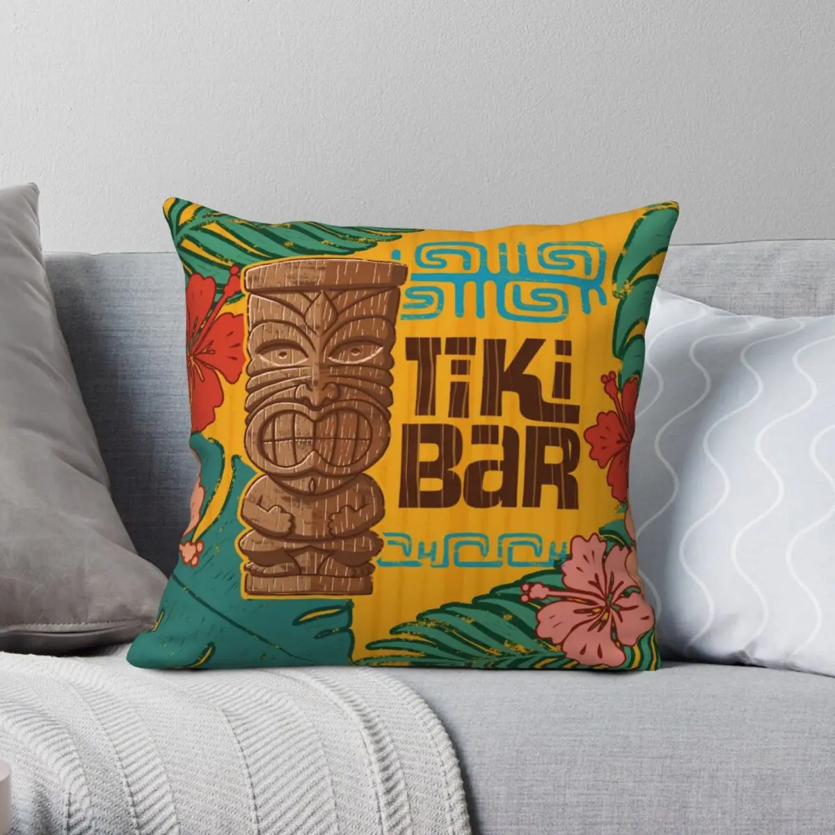 Tiki Bar Square Pillowcase Polyester Linen Velvet Printed Zip Decorative Home Cushion Cover
Tiki Bar Square Pillowcase Polyester Linen Velvet Printed Zip Decorative Home Cushion Cover