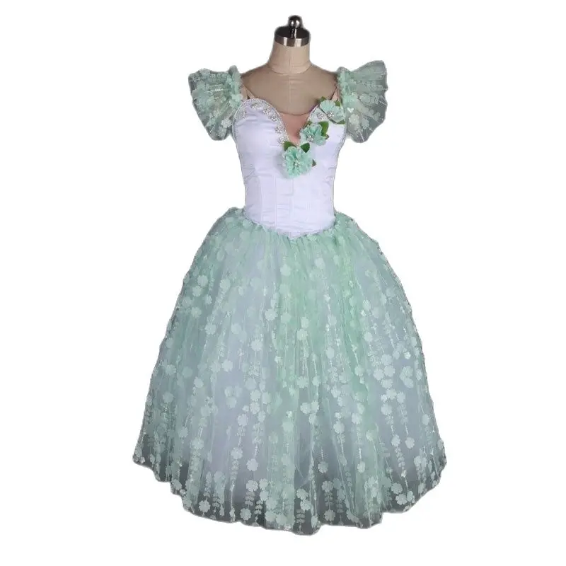 2017 New Adult Light Green/White Professional Ballerina Dance Costume Long Romantic Ballet Tutus Women Performance Tutu Dress
2017 New Adult Light Green/White Professional Ballerina Dance Costume Long Romantic Ballet Tutus Women Performance Tutu Dress