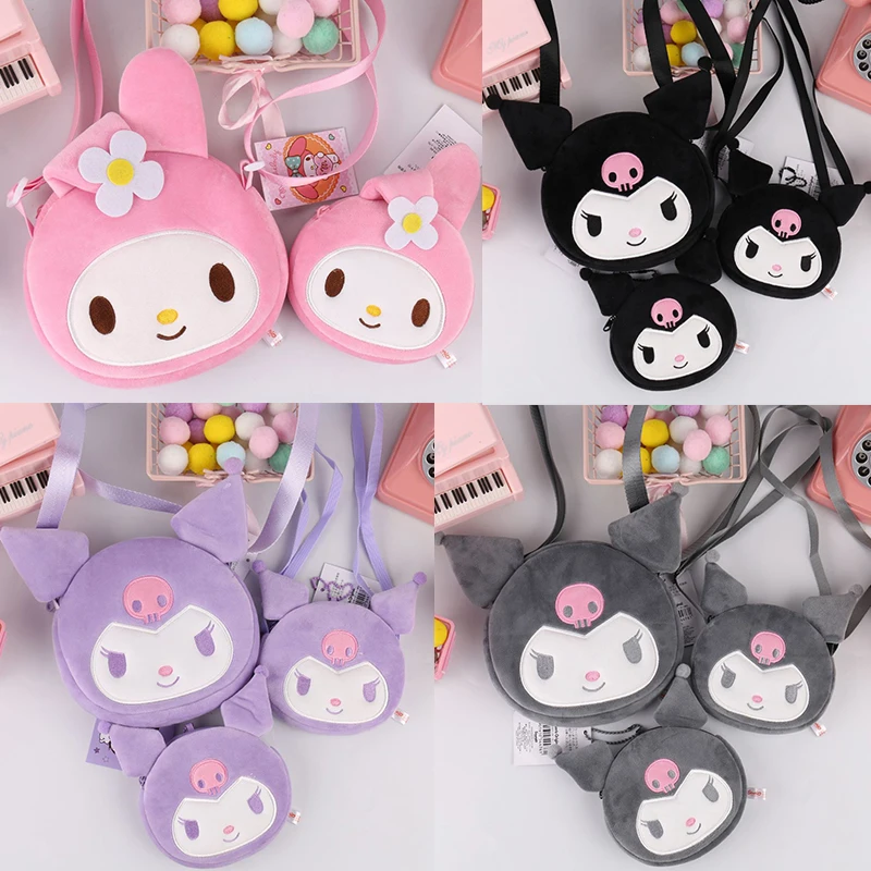 Kawaii Sanrios аниме мультфильм Kuromi My Melody милая плюшевая Сумка-Кроссбоди HelloKittys Кошелек для монет Cinnamoroll косметичка чехол для ключей
Kawaii Sanrios аниме мультфильм Kuromi My Melody милая плюшевая Сумка-Кроссбоди HelloKittys Кошелек для монет Cinnamoroll косметичка чехол для ключей