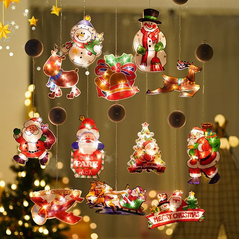 2023 Christmas LED Sucker Light Christmas Tree Hanging Lights Santa Claus Snowman Window Light Navidad New Year Gifts
2023 Christmas LED Sucker Light Christmas Tree Hanging Lights Santa Claus Snowman Window Light Navidad New Year Gifts