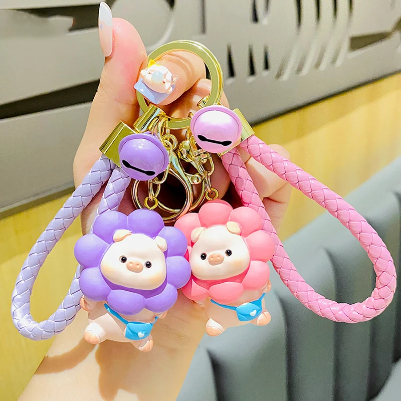 New Cartoon Cute sun Flower Pig Keychain ins Jewelry Pendant for Woman Bag Car Key Ring Jewelry Lanyard Gift
New Cartoon Cute sun Flower Pig Keychain ins Jewelry Pendant for Woman Bag Car Key Ring Jewelry Lanyard Gift