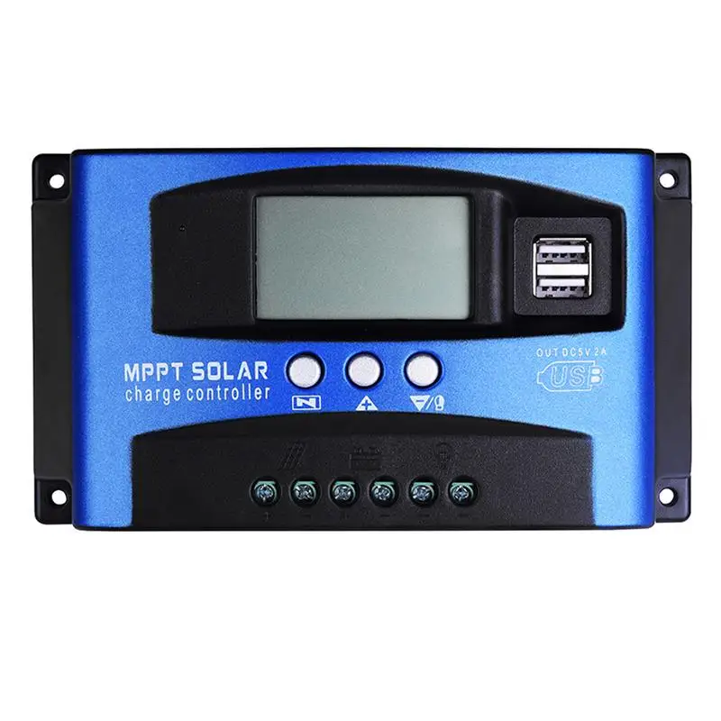 MPPT 30405060100A Solar Charge Controller Dual USB 5V Output LCD Display 12V 24V Auto Solar Cell Panel Charger Regulator
MPPT 30405060100A Solar Charge Controller Dual USB 5V Output LCD Display 12V 24V Auto Solar Cell Panel Charger Regulator