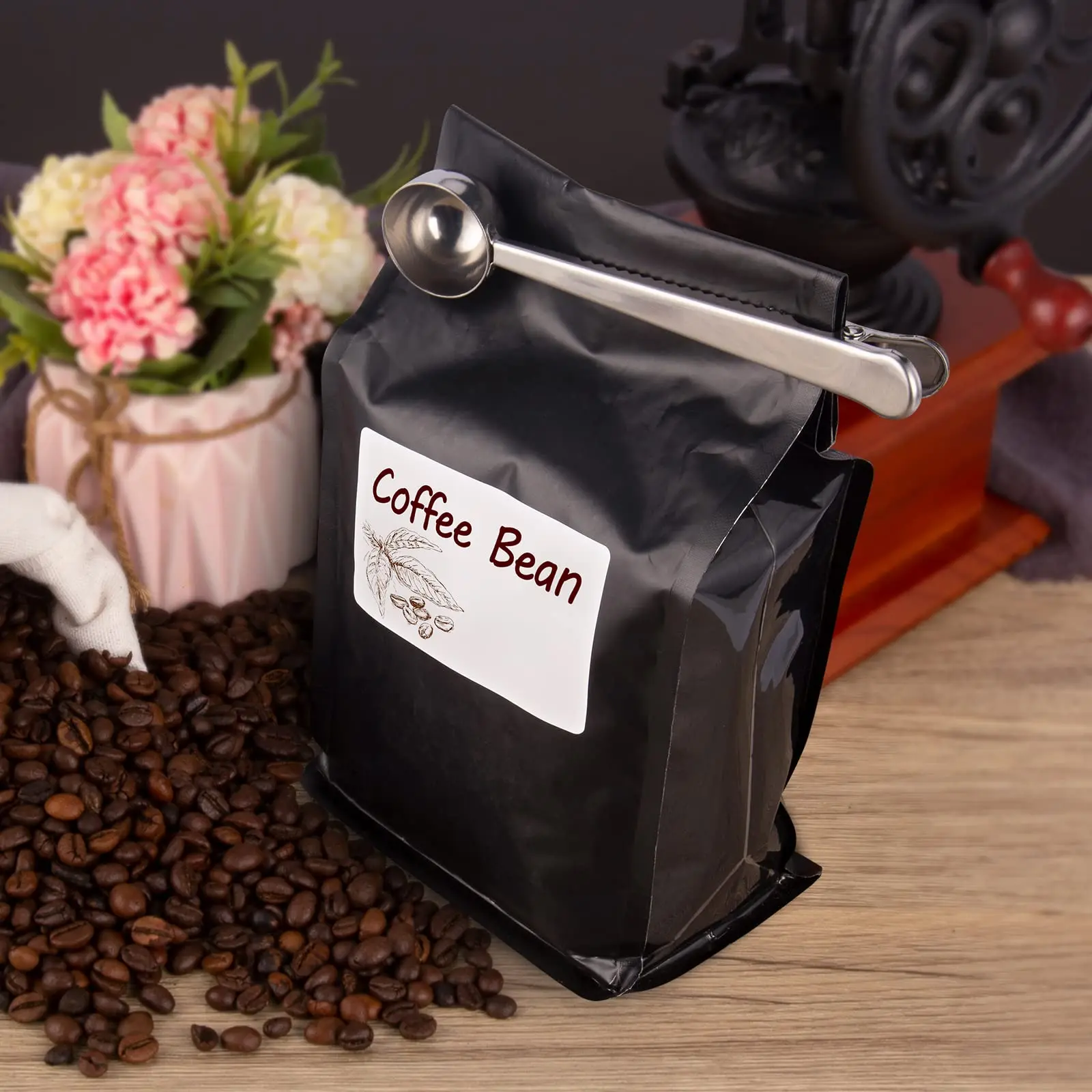 Coffee Scoop Clip Stainless Steel Tablespoon Coffee Spoon With long handle Multifunction Sealing Bag Clip For Tea, Coffee
Coffee Scoop Clip Stainless Steel Tablespoon Coffee Spoon With long handle Multifunction Sealing Bag Clip For Tea, Coffee
