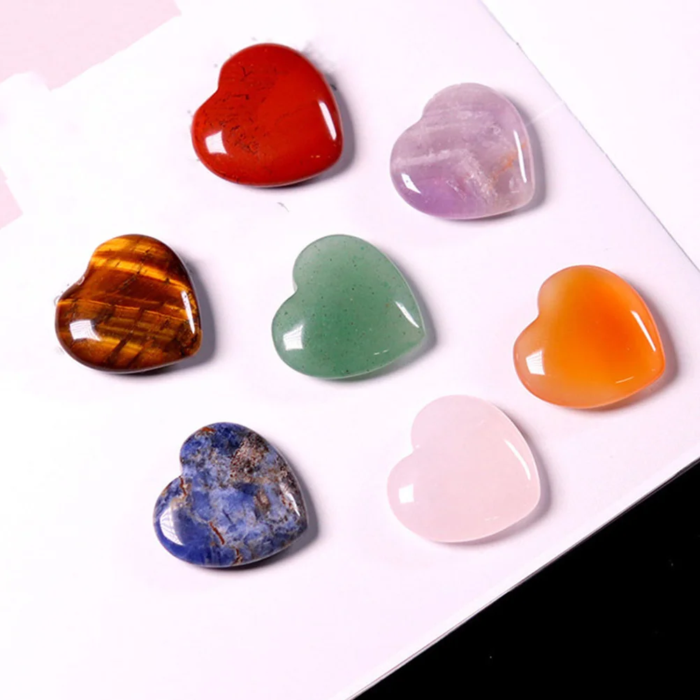 6pcs Natural Heart Crystals Polished Heart Shaped Gemstones DIY Accessory Gift Option
6pcs Natural Heart Crystals Polished Heart Shaped Gemstones DIY Accessory Gift Option