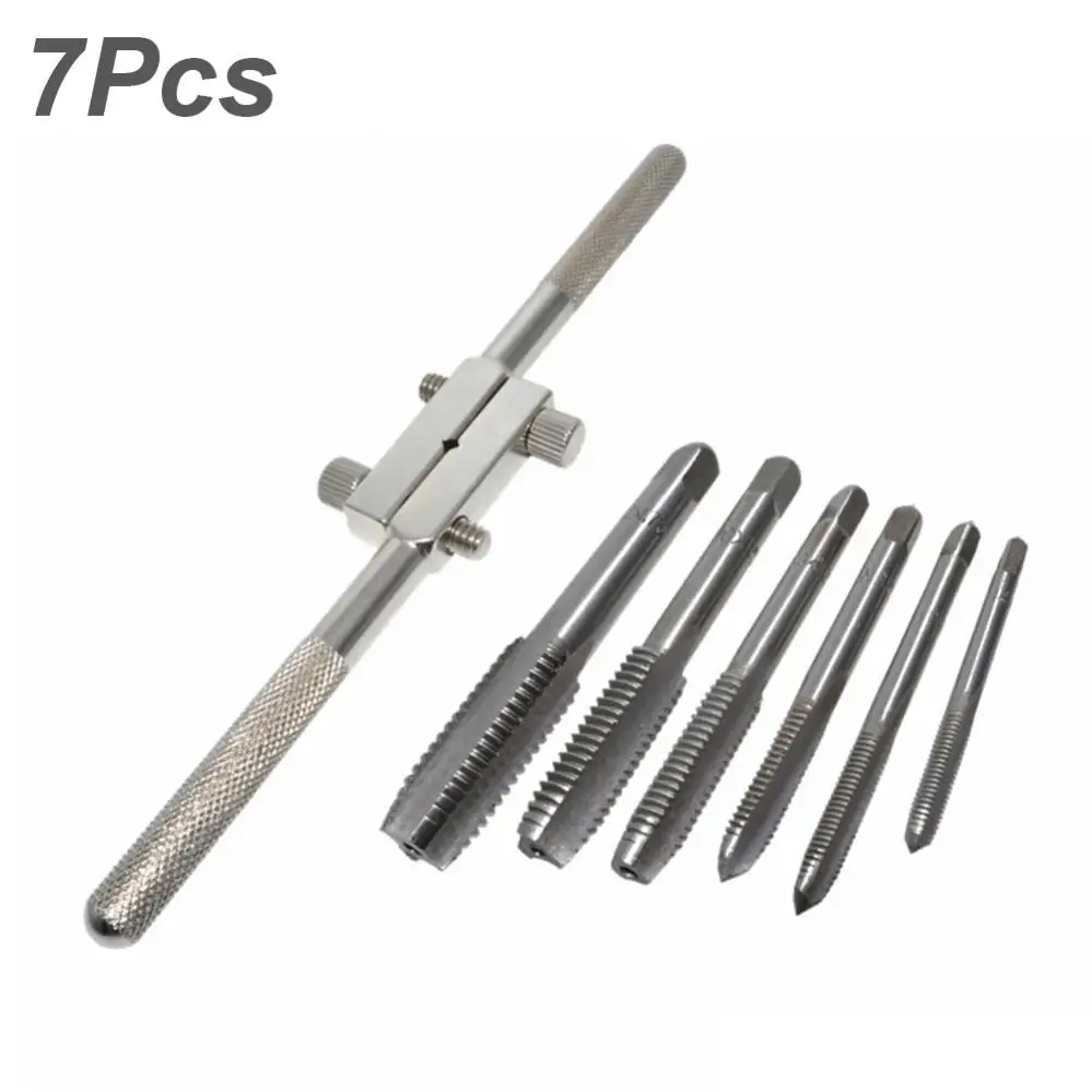 Simple Tap Wrenches Set M4-M12 6pcs Thread Tap Manual Tap Wrench Set Machine Screw Thread Metric Plug Tap Metalworking Tools
Simple Tap Wrenches Set M4-M12 6pcs Thread Tap Manual Tap Wrench Set Machine Screw Thread Metric Plug Tap Metalworking Tools