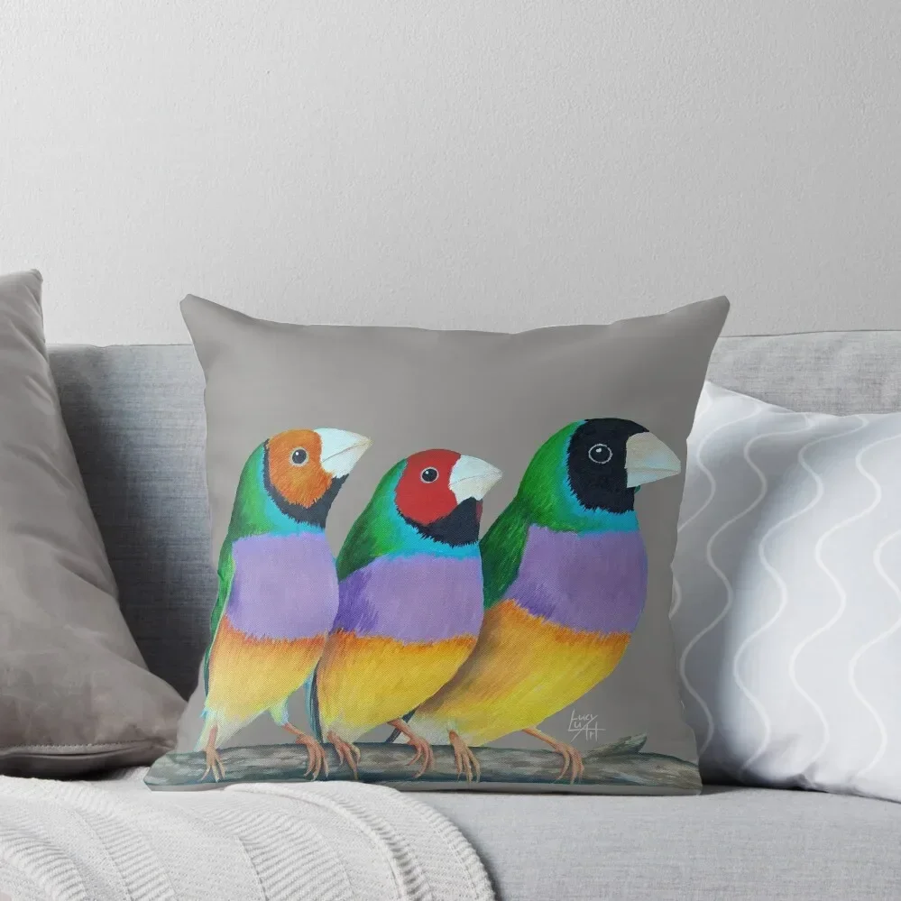 Подушка Gouldian Finches подушка для сидения наволочка рождественские наволочки на
