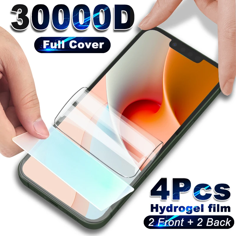 4Pcs Hydrogel Film For Apple IPhone 13 12 11 14 XS Pro Max Mini Screen Protector X XR 8 7 6 6S Plus SE 2022 Phone Accessories
4Pcs Hydrogel Film For Apple IPhone 13 12 11 14 XS Pro Max Mini Screen Protector X XR 8 7 6 6S Plus SE 2022 Phone Accessories