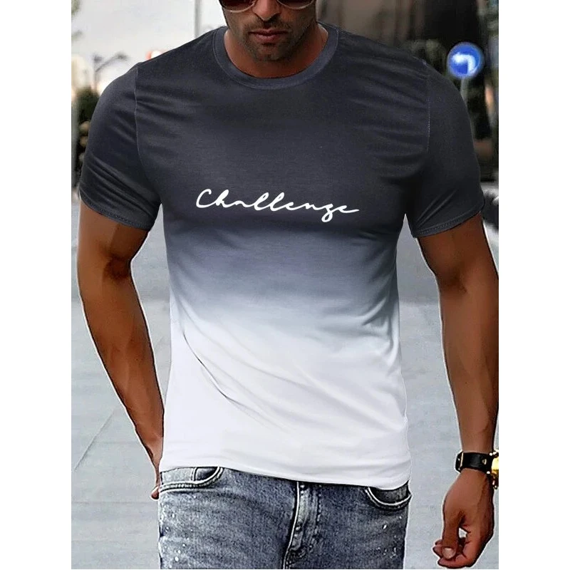 Vintage Men's T-shirt 3D Gradient Print Short Sleeve Top Casual Street Fashion T Shirt Oversized Tee Round Neck Fashion Clothing
Vintage Men's T-shirt 3D Gradient Print Short Sleeve Top Casual Street Fashion T Shirt Oversized Tee Round Neck Fashion Clothing