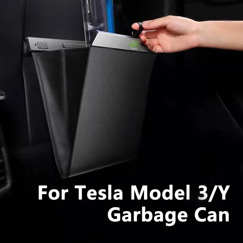For Tesla Model 3 Y X Car Garbage Bag Waterproof Magnetic Adsorption Trash Can Back Seat Hanging Leather Storage Pocket
For Tesla Model 3 Y X Car Garbage Bag Waterproof Magnetic Adsorption Trash Can Back Seat Hanging Leather Storage Pocket