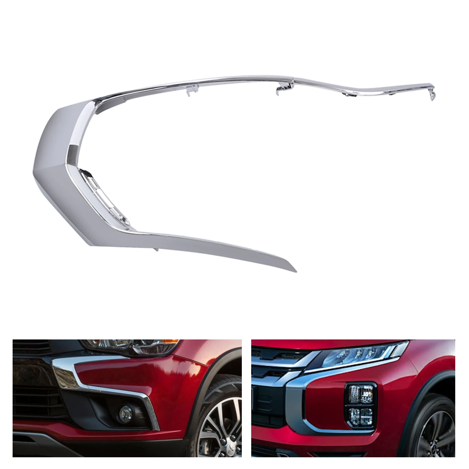 3PCS Bumper Chrome Molding Cover Trim For 2016-2021 Mitsubishi Outlander Right Front Side
3PCS Bumper Chrome Molding Cover Trim For 2016-2021 Mitsubishi Outlander Right Front Side