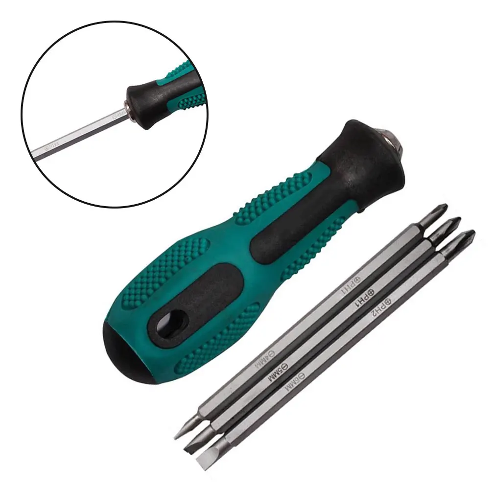 4pcs 3 In 1 Slotted/cross Screwdriver Bits Multi-Function Adjustable Double Heads Hand Tool PH1/SL4 PH1/SL5 PH5/SL6 Accessories
4pcs 3 In 1 Slotted/cross Screwdriver Bits Multi-Function Adjustable Double Heads Hand Tool PH1/SL4 PH1/SL5 PH5/SL6 Accessories
