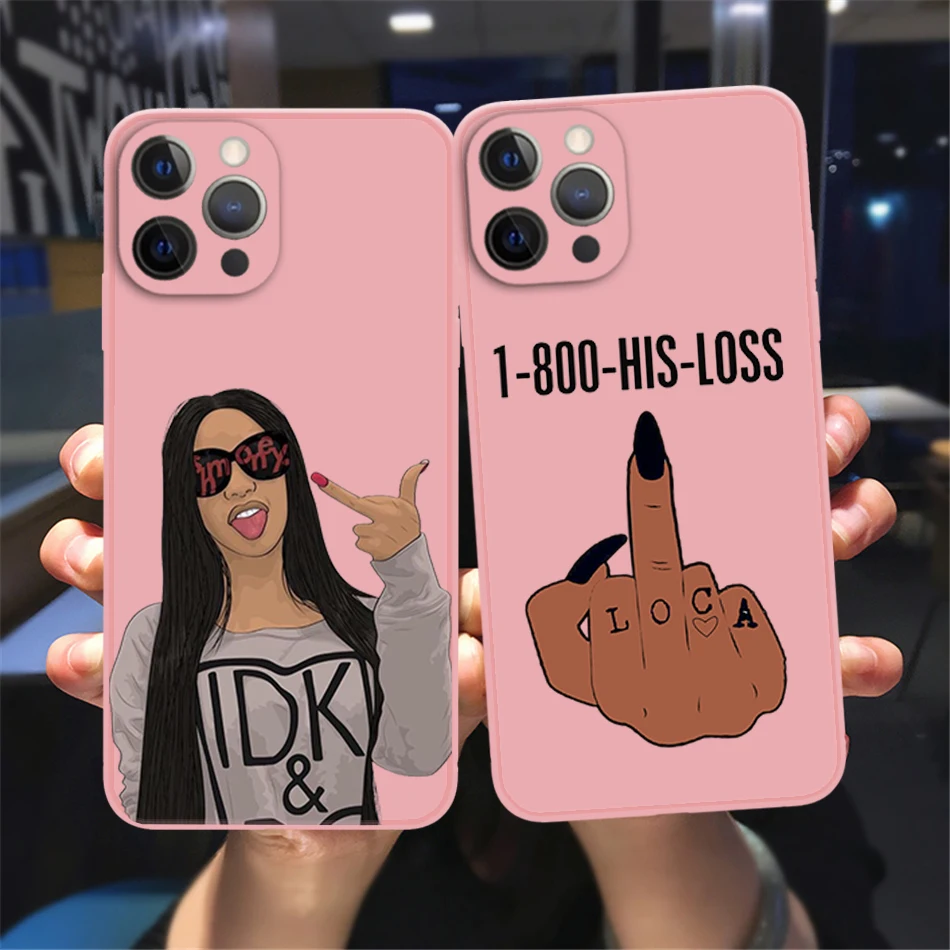 For iPhone 11 12 13 Pro Max X XR 7 8 Plus 12 Mini Soft Silicone phone case Kash Afro Black Girl MONEY Pink Lens Protection Cover
For iPhone 11 12 13 Pro Max X XR 7 8 Plus 12 Mini Soft Silicone phone case Kash Afro Black Girl MONEY Pink Lens Protection Cover