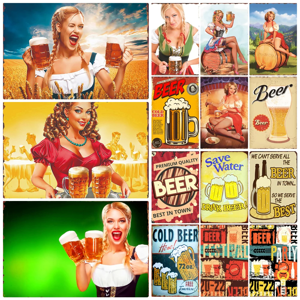 Pin Up Girl Beers Metal Tin Sign Vintage Wall Poster Sexy Lady Cold Drinks Shabby Chic Plaque Pub Club Casino Print Decor WY123
Pin Up Girl Beers Metal Tin Sign Vintage Wall Poster Sexy Lady Cold Drinks Shabby Chic Plaque Pub Club Casino Print Decor WY123