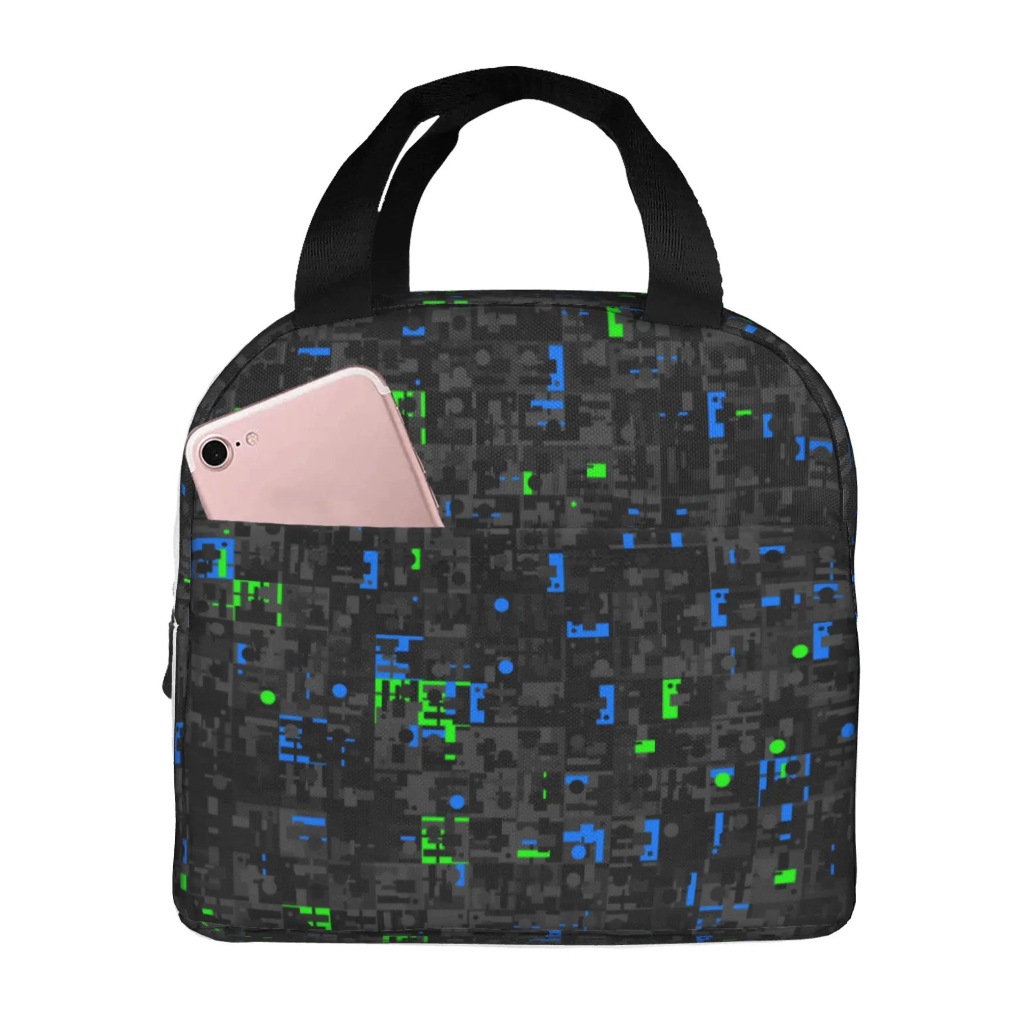 Neon Funky Noisy Techno Glitch Lunch Bag Insulated Multi-functional Lunch Tote Bags Reusable Thermal Cooler Bag
Neon Funky Noisy Techno Glitch Lunch Bag Insulated Multi-functional Lunch Tote Bags Reusable Thermal Cooler Bag