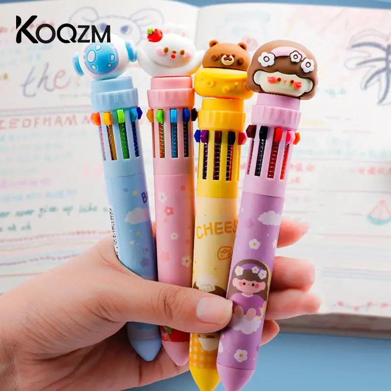 10 In 1 Cute Cartoon Rabbit Bear Ballpoint Pen Multicolor 0.5mm Bullet Head Ball Point Pen Gift Stationery School Office Supply
10 In 1 Cute Cartoon Rabbit Bear Ballpoint Pen Multicolor 0.5mm Bullet Head Ball Point Pen Gift Stationery School Office Supply