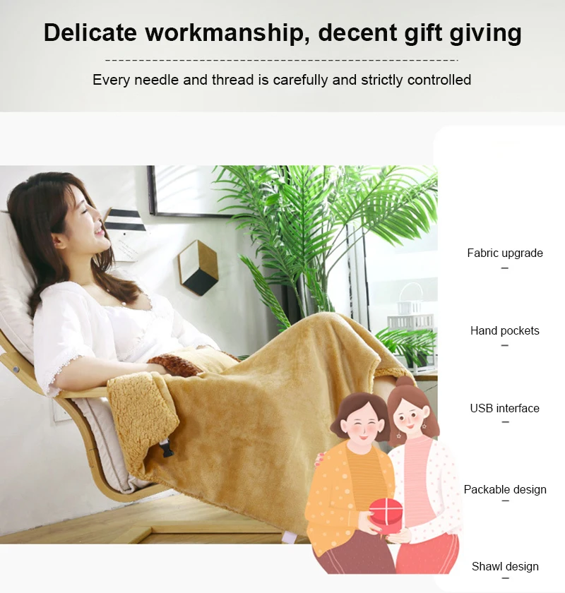 USB Electric Blanket Soft Thicker Heater Bed Warmer 60*80CM Machine Washable Thermostat Electric Heating Mat Outdoor Ski Supplie
USB Electric Blanket Soft Thicker Heater Bed Warmer 60*80CM Machine Washable Thermostat Electric Heating Mat Outdoor Ski Supplie