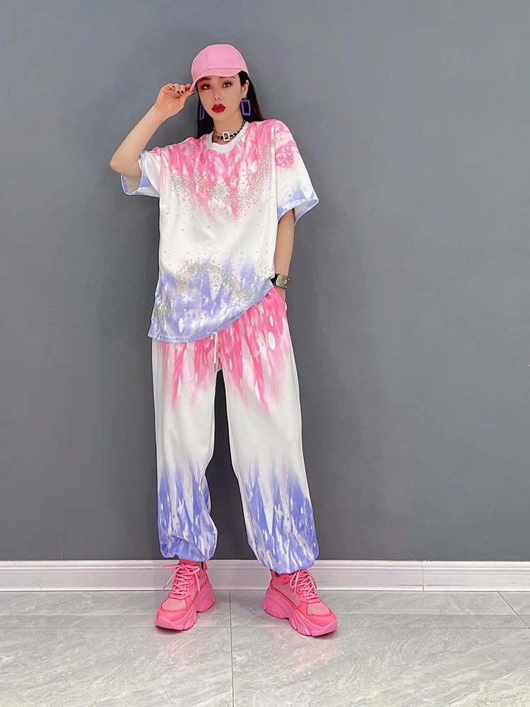 SuperAen 2022 Spring New Casual Sports Suit Fashion Printed O Neck T-shirt Loose Pants Two Pieces Set
SuperAen 2022 Spring New Casual Sports Suit Fashion Printed O Neck T-shirt Loose Pants Two Pieces Set