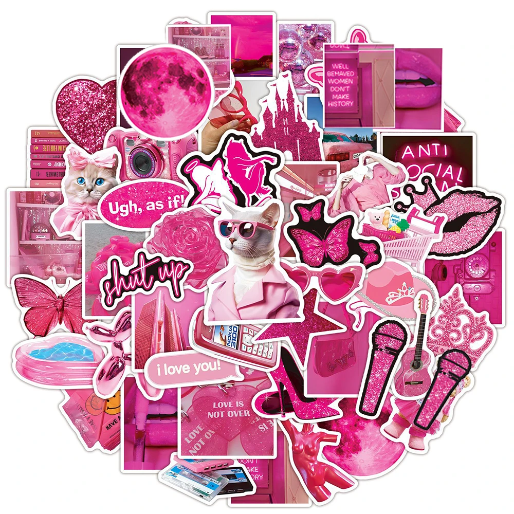 10/30/50pcs Cute Barbie Girls Stickers Art Pink Cartoon Sticker Decal for Diary Phone Luggage Skateboard Toys Decorative Gift
10/30/50pcs Cute Barbie Girls Stickers Art Pink Cartoon Sticker Decal for Diary Phone Luggage Skateboard Toys Decorative Gift