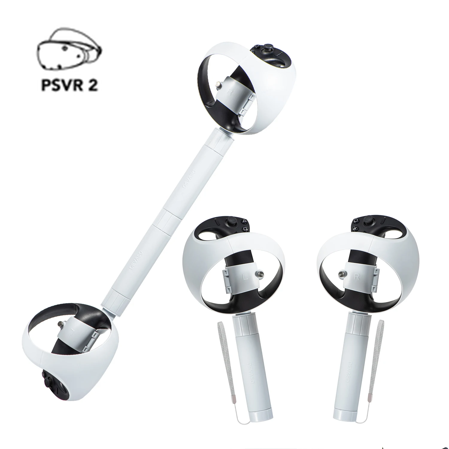 VR Controllers Long Stick Handle Dual for PS VR2 Gaming Grip Golf Sword Tennis Table Playing Beat Saber PSVR2 Games Accessories
VR Controllers Long Stick Handle Dual for PS VR2 Gaming Grip Golf Sword Tennis Table Playing Beat Saber PSVR2 Games Accessories