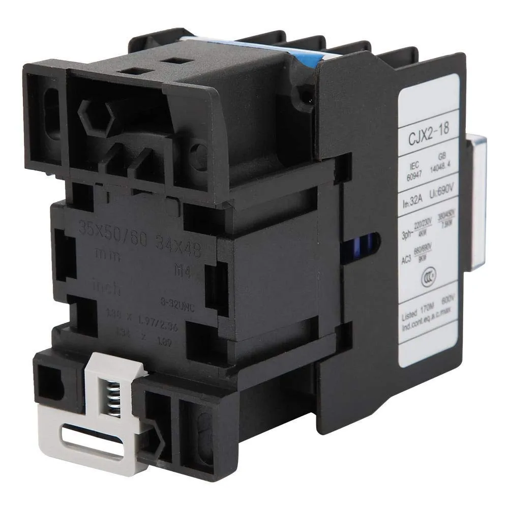 Accessories AC Contactor CJX2-1810 DIN Rail Industrial Parts Phase 3-Pole Replacement 24V AC 50Hz 660V New Useful
Accessories AC Contactor CJX2-1810 DIN Rail Industrial Parts Phase 3-Pole Replacement 24V AC 50Hz 660V New Useful