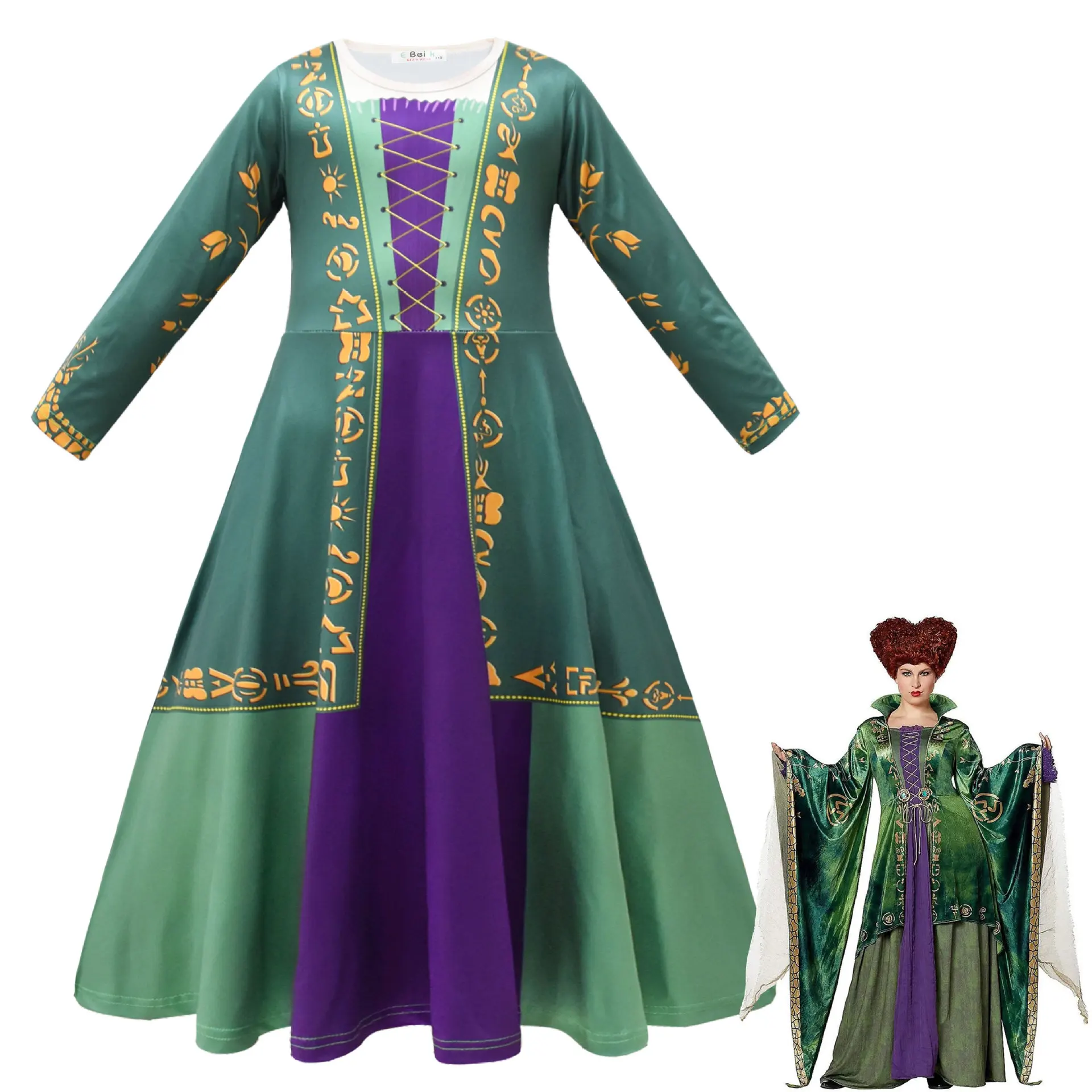 Hocus Pocus2 Winifred Sanderson Cosplay Costume Halloween Costumes for Kids Witch Cosplay Anime Suits Robe Girls Princess Dress
Hocus Pocus2 Winifred Sanderson Cosplay Costume Halloween Costumes for Kids Witch Cosplay Anime Suits Robe Girls Princess Dress