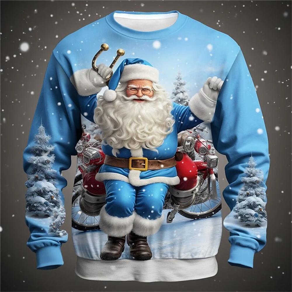Graphic Santa Claus Merry Christmas Fashion Daily Casual Men's3D Print Pullover Sweatshirt Christmas Sweatshirts Crew Neck Print
Graphic Santa Claus Merry Christmas Fashion Daily Casual Men's3D Print Pullover Sweatshirt Christmas Sweatshirts Crew Neck Print