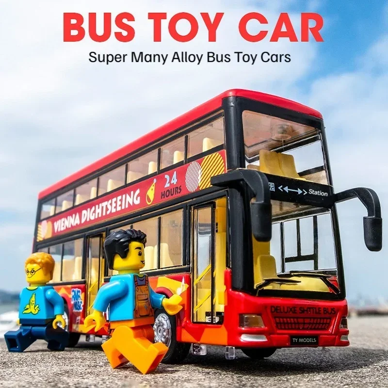 Cars Model Sightseeing Bus Alloy Sound and Light Rebound Function Tire Rubber Double Decker Bus Toy for Boys Children's Gifts
Cars Model Sightseeing Bus Alloy Sound and Light Rebound Function Tire Rubber Double Decker Bus Toy for Boys Children's Gifts