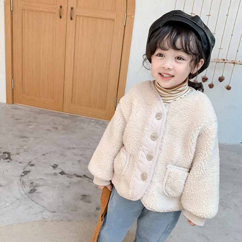 2022 Fall Winter Boys Clothes for Girls Cardigan Granular Velvet Loose Lamb Velvet Warm Children's Jacket Coat Winter Jacket
2022 Fall Winter Boys Clothes for Girls Cardigan Granular Velvet Loose Lamb Velvet Warm Children's Jacket Coat Winter Jacket