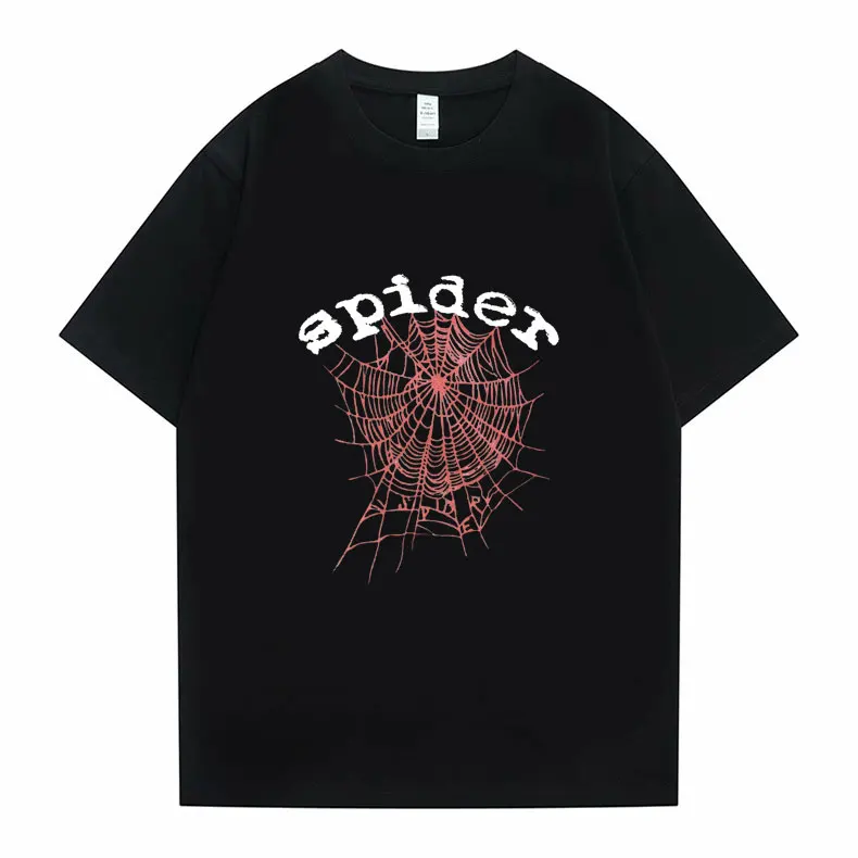 

Spider Young Thug King Tshirt Sp5der 555555 Angel Number Series T-shirt Men Women 1:1High Quality Spider Web Pattern Print Tees