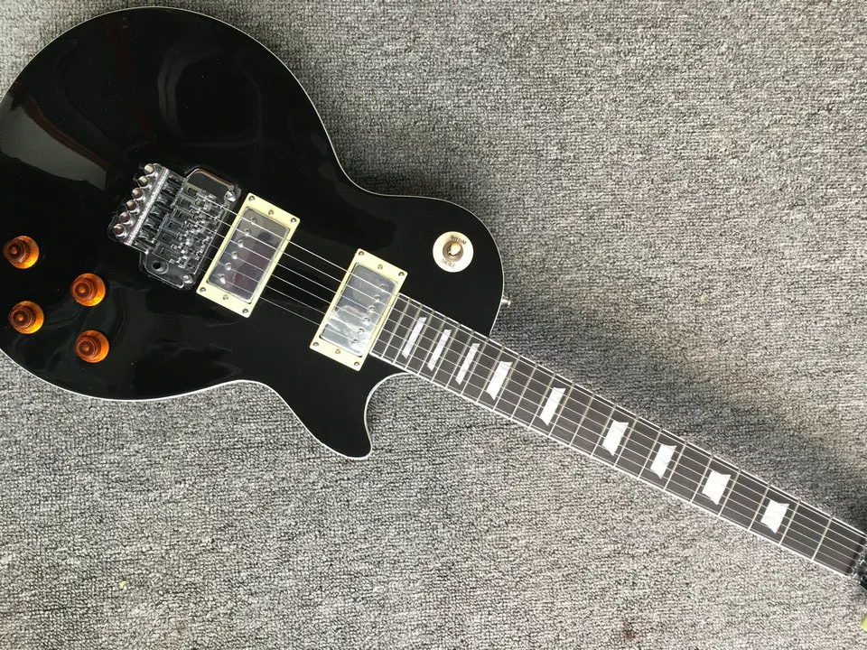 Free shipping Top quality Musical Instrument Black LP standard Electric Guitars with Rose Tremolo
Free shipping Top quality Musical Instrument Black LP standard Electric Guitars with Rose Tremolo