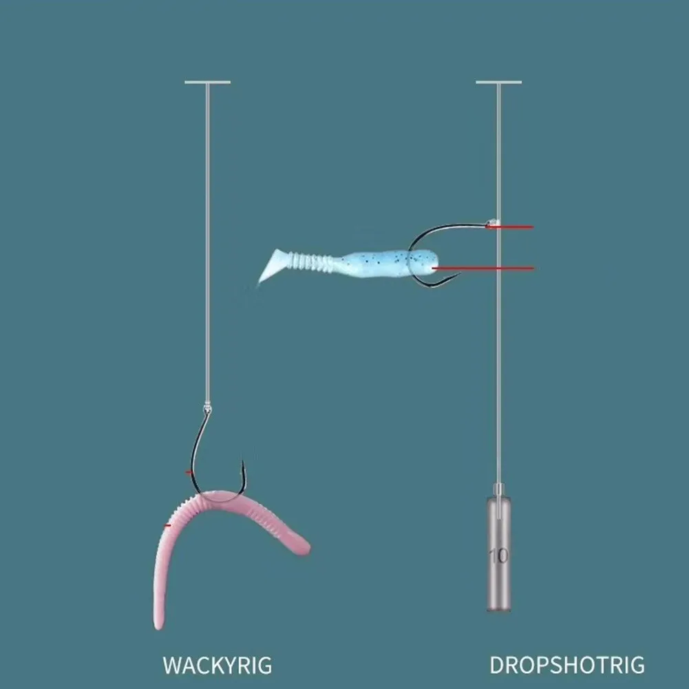 20pcs/bag Wacky Fishing Hook Worm Wacky Rig Lure Soft Bait Drop-shot Rig Lead Head Hook Outdoor Fishing Accessories Tackle Pesca
20pcs/bag Wacky Fishing Hook Worm Wacky Rig Lure Soft Bait Drop-shot Rig Lead Head Hook Outdoor Fishing Accessories Tackle Pesca