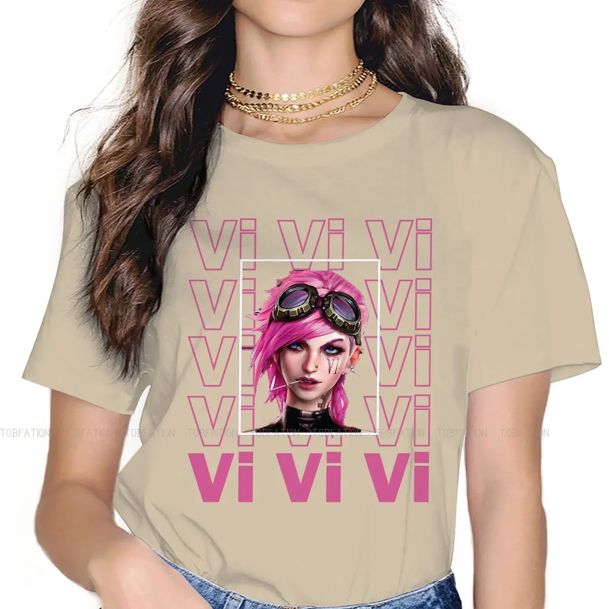 Vi The Piltover Enforcer Urban Style Newest TShirts Arcane League of Legends LOL Anime Female Pure Cotton Streetwear T Shirt
Vi The Piltover Enforcer Urban Style Newest TShirts Arcane League of Legends LOL Anime Female Pure Cotton Streetwear T Shirt