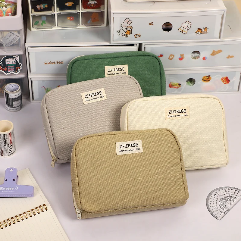 Large-capacity Canvas Pencil Case Creative Simple Storage Pencil Case Multi-functional Pencil Pouch Student Supplies Stationary
Large-capacity Canvas Pencil Case Creative Simple Storage Pencil Case Multi-functional Pencil Pouch Student Supplies Stationary
