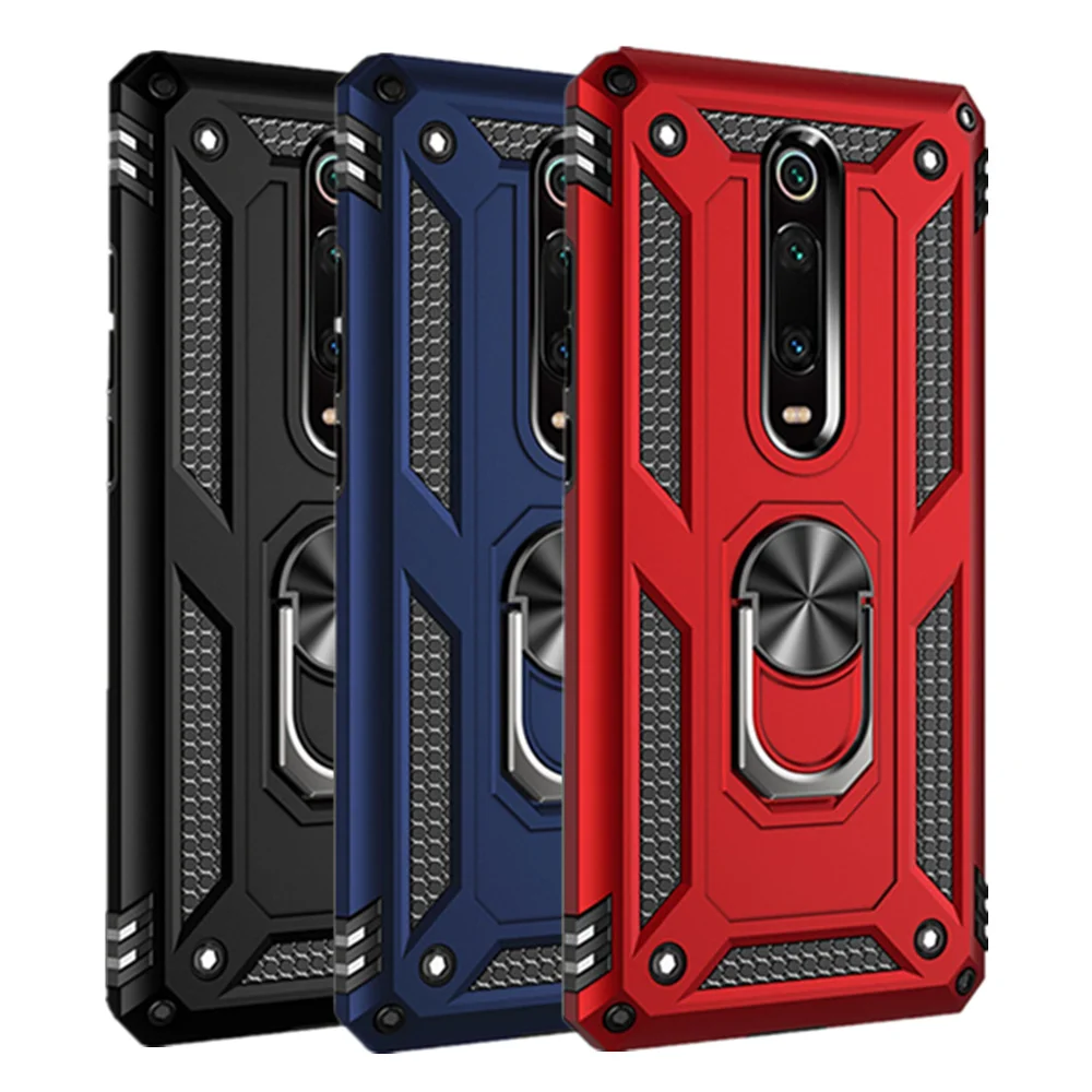 

Mi 9T Pro Case For Xiaomi K20 Pro Mi9T Mi9 CC 9E SE CC9 Pro A3 Lite Armor Ring Holder Cover For Redmi Note 10 7 8 7A 8A 8T Capa