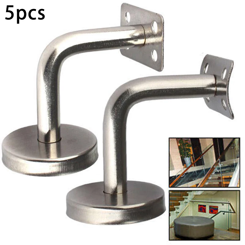 5pcs Stainless-Steel Handrail Brackets Stair Handrail Guard Rail Mount Banister Support Wall Bracket Home Decorations Accessory
5pcs Stainless-Steel Handrail Brackets Stair Handrail Guard Rail Mount Banister Support Wall Bracket Home Decorations Accessory