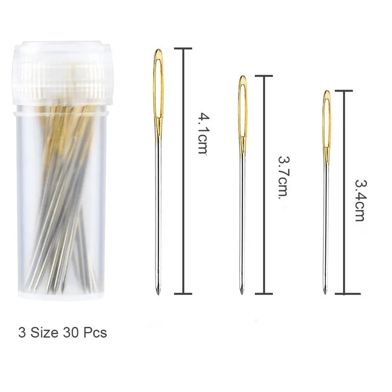 30PCS Golden Tail Embroidery Fabric Cloth Cross Stitch Needles Craft Tool Size 22# 24# #26
30PCS Golden Tail Embroidery Fabric Cloth Cross Stitch Needles Craft Tool Size 22# 24# #26