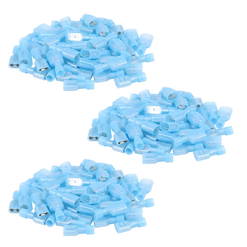 150Pcs Female & Male Fully Insulated Wire Terminals Connector Nylon Spade Connectors Blue
150Pcs Female & Male Fully Insulated Wire Terminals Connector Nylon Spade Connectors Blue