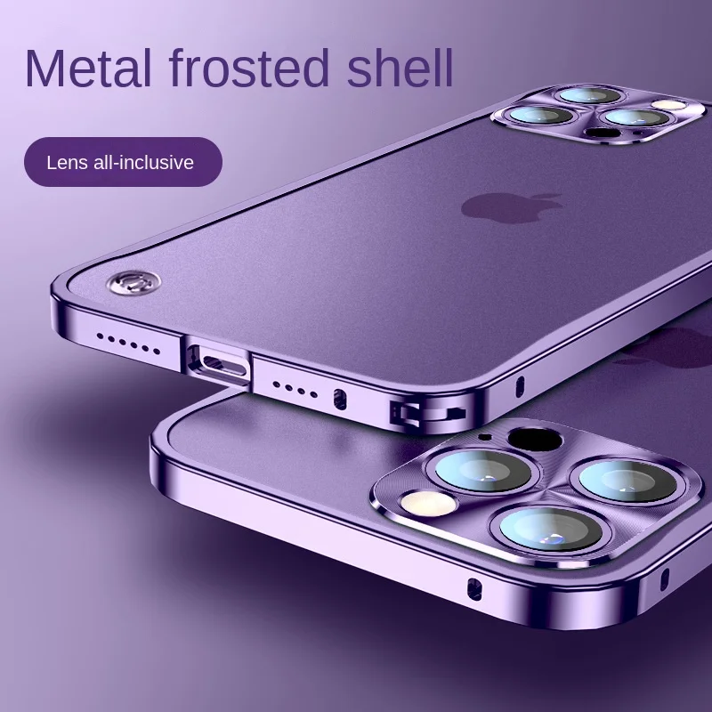 Suitable for Iphone14promax Metal Frame Phone Case Apple 13 Frosted Backboard Seahorse Buckle 12 Protective Case
Suitable for Iphone14promax Metal Frame Phone Case Apple 13 Frosted Backboard Seahorse Buckle 12 Protective Case