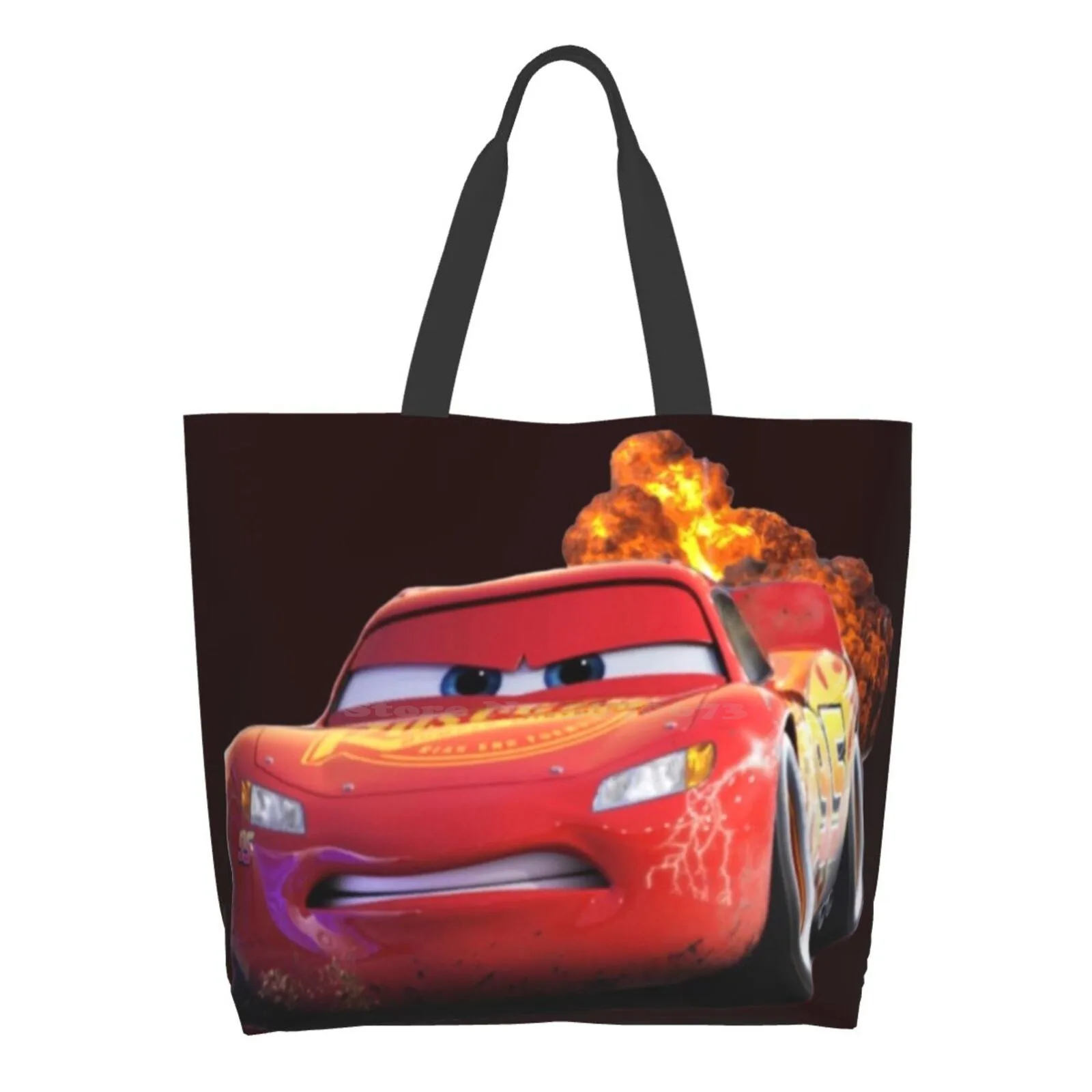 Lightning Mcqueen Printed Casual Tote Large Capacity Handbags Cars Car Kachow Explosion 95 Red Determined Racer Racing
Lightning Mcqueen Printed Casual Tote Large Capacity Handbags Cars Car Kachow Explosion 95 Red Determined Racer Racing