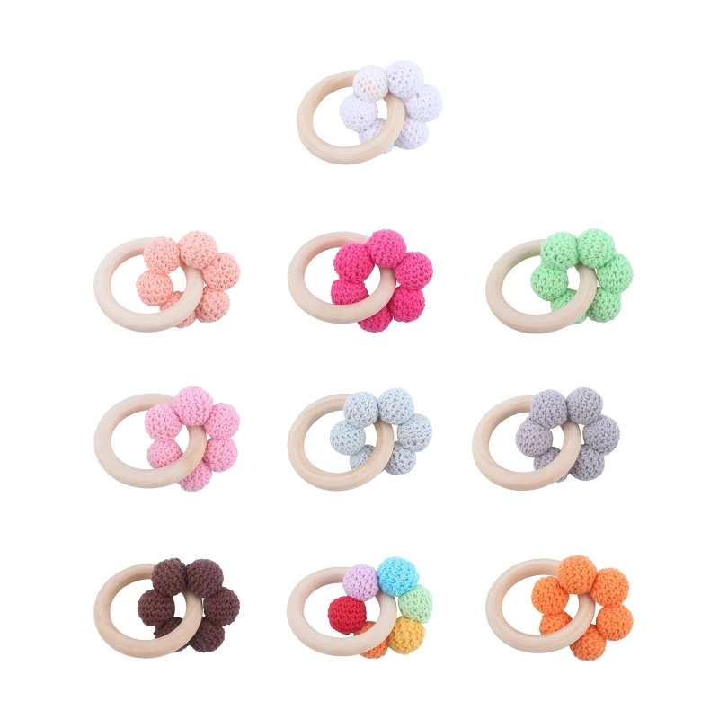 Baby Wooden Hand Grasp Toy DIY Knitting Beads Teether Bracelet Handheld Teething Nursing Rattle Gifts
Baby Wooden Hand Grasp Toy DIY Knitting Beads Teether Bracelet Handheld Teething Nursing Rattle Gifts