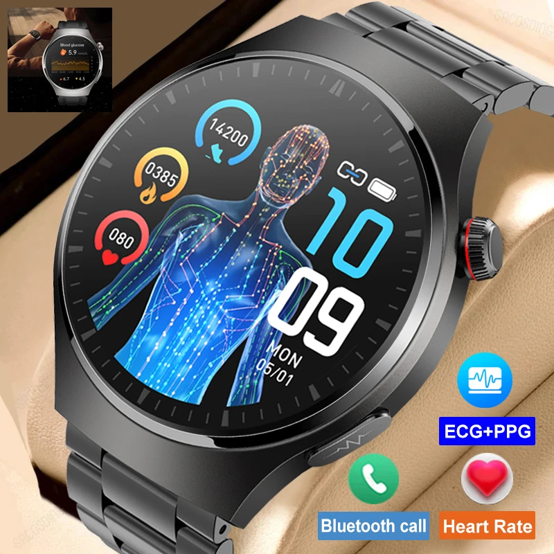 Health Blood Sugar Temperature Smart Watch ECG+PPG Bluetooth Call 466*466 AMOLED Screen Smartwatch IP67 Waterproof Fashion Watch
Health Blood Sugar Temperature Smart Watch ECG+PPG Bluetooth Call 466*466 AMOLED Screen Smartwatch IP67 Waterproof Fashion Watch