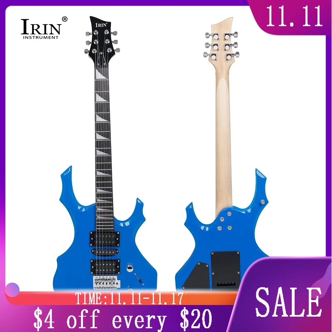 IRIN Electric Guitar 6 String 24 Frets Flame Electric Guitar Rosewood Fingerboard Maple Neck A Manchurian Ash Electric Guitar
IRIN Electric Guitar 6 String 24 Frets Flame Electric Guitar Rosewood Fingerboard Maple Neck A Manchurian Ash Electric Guitar