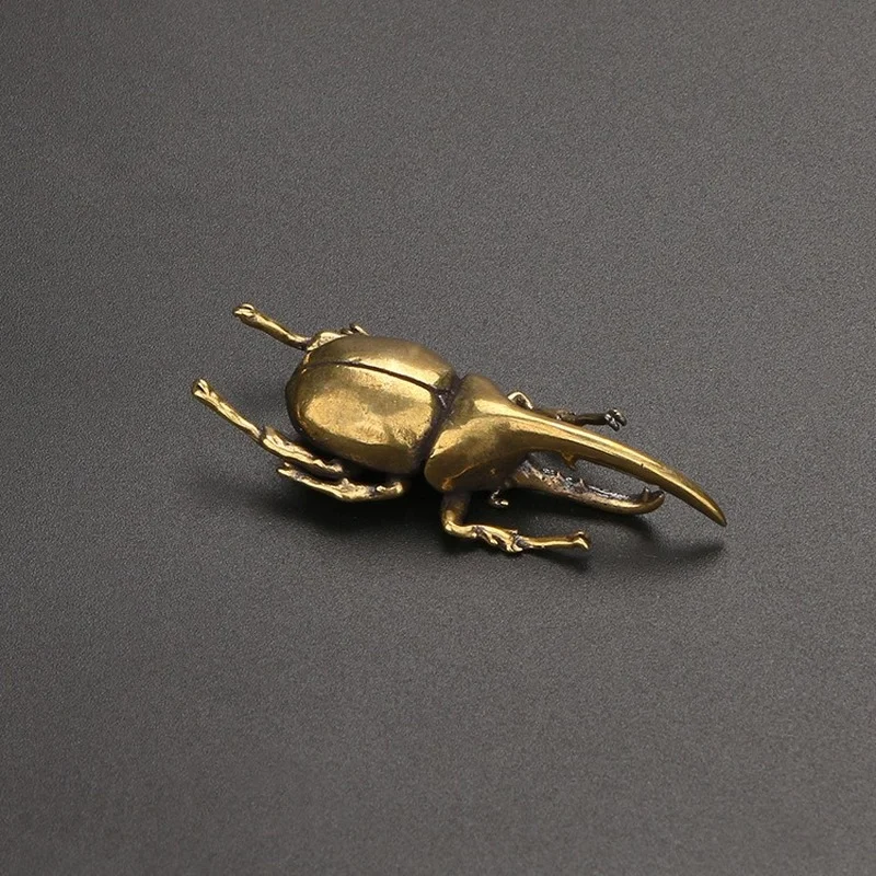 Solid Brass Simulation Insect Copper Bug Tea Pet Tea Ceremony Ornaments Pure Copper Unicorn Beetle Animal Ornaments
Solid Brass Simulation Insect Copper Bug Tea Pet Tea Ceremony Ornaments Pure Copper Unicorn Beetle Animal Ornaments