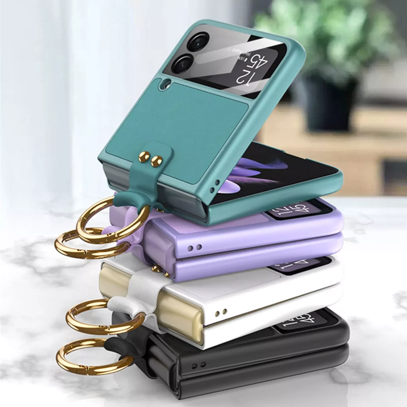NEW2023 Suitable Galaxy Z Flip 3 5G Electroplated Ring Car Protective Cover ZFlip3 Mobile Case
NEW2023 Suitable Galaxy Z Flip 3 5G Electroplated Ring Car Protective Cover ZFlip3 Mobile Case